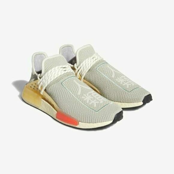adidas NMD Human Race x Pharrell Sesame Sand Red 2020 Q46468 Men Size 9.5 main image 7